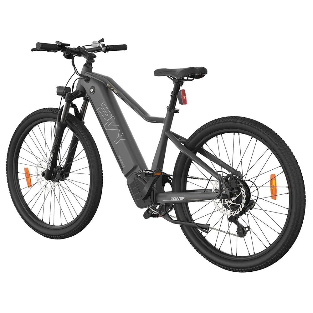 PVY Power Electric Bike 1000W Motor 48V 16.5Ah Battery 100km Range 27.5*2.1-inch Tire Hydraulic Disc Brake Shock Absorbing Fork SHIMANO 7-speed IP66 Waterproof - Grey