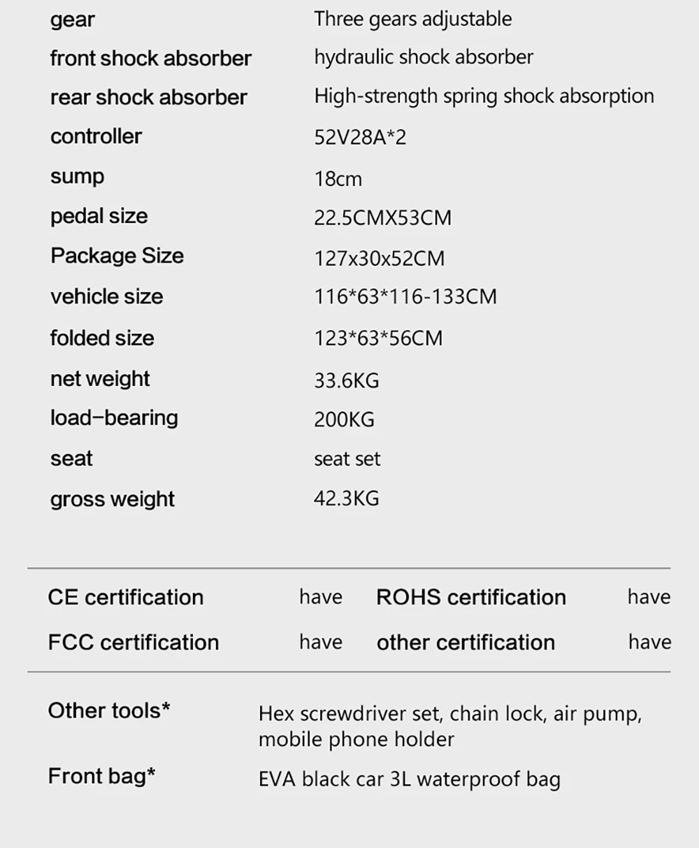 Trottinette électrique BOYUEDA Q7 Pro Max, moteur 1600 W x 2, batterie 52 V 28 Ah, pneu 10 pouces, vitesse maximale 70 km/h, autonomie 110 km, doubles freins à disque hydrauliques, amortisseur hydraulique avant et amortisseur à ressort arrière, écran LCD