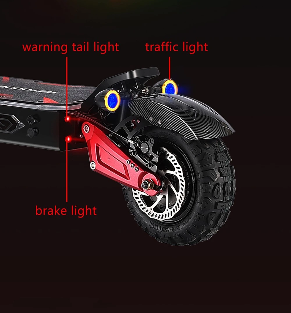 BOYUEDA S5-11 Electric Scooter, 2*3000W Motor, 60V 38AH Battery, 11-inch Tire, 85km/h Max Speed, 120km Range, Dual Hydraulic Disc Brakes, Hydraulic Shock Absorber, LCD Display