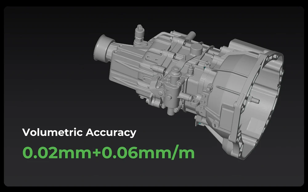 Creality RaptorX 3D Scanner, Wireless Hybrid 41-line Blue Laser & NIR, Objects Between 5-4000mm, Wireless Handle, 0.02mm Accuracy