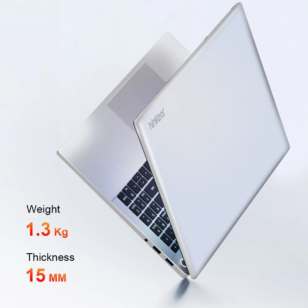 Ninkear A15 Pro Laptop, 15.6'' 1920*1080 IPS Screen,  AMD Ryzen 5 6600H 6 Cores Max 4.5GHz, 32GB RAM 1TB SSD, WiFi6 Bluetooth5.0, Backlit Keyboard, Fingerprint Unlock, 180° Opening and Closing, 2*Type-C, 1*USB2.0 1*USB3.0 1*HDMI 1*Headset 1*Micro SD