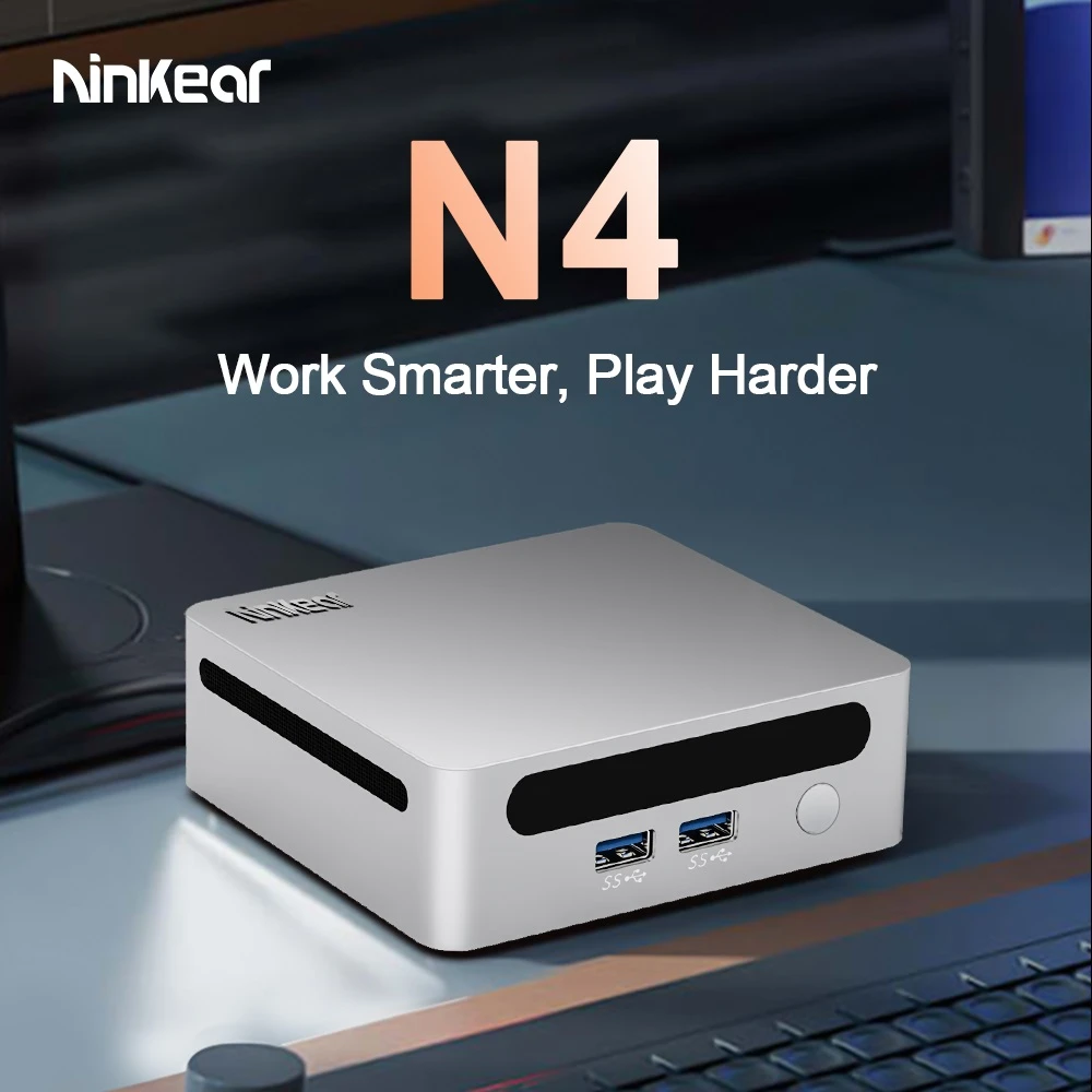 Ninkear N4 Mini PC, AMD Ryzen 7 4600H 6 Cores Max 4.0GHz, 16GB RAM 512GB SSD, Type-C (8K)+ 2*HDMI (4K) Triple Display, WiFi 6 Bluetooth 5.2, 2*USB3.0 2*USB2.0 1*RJ45 1*Headphone Jack