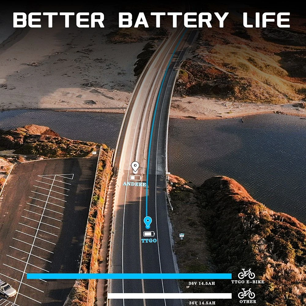 TTGO YY-26ST Electric Bike, 250W Motor, 36V 14.5AH Battery, 26*1.95-inch Tires, 25km/h Max Speed, 100km Max Range, Disc Brake, SHIMANO 6-speed, LED Display - White