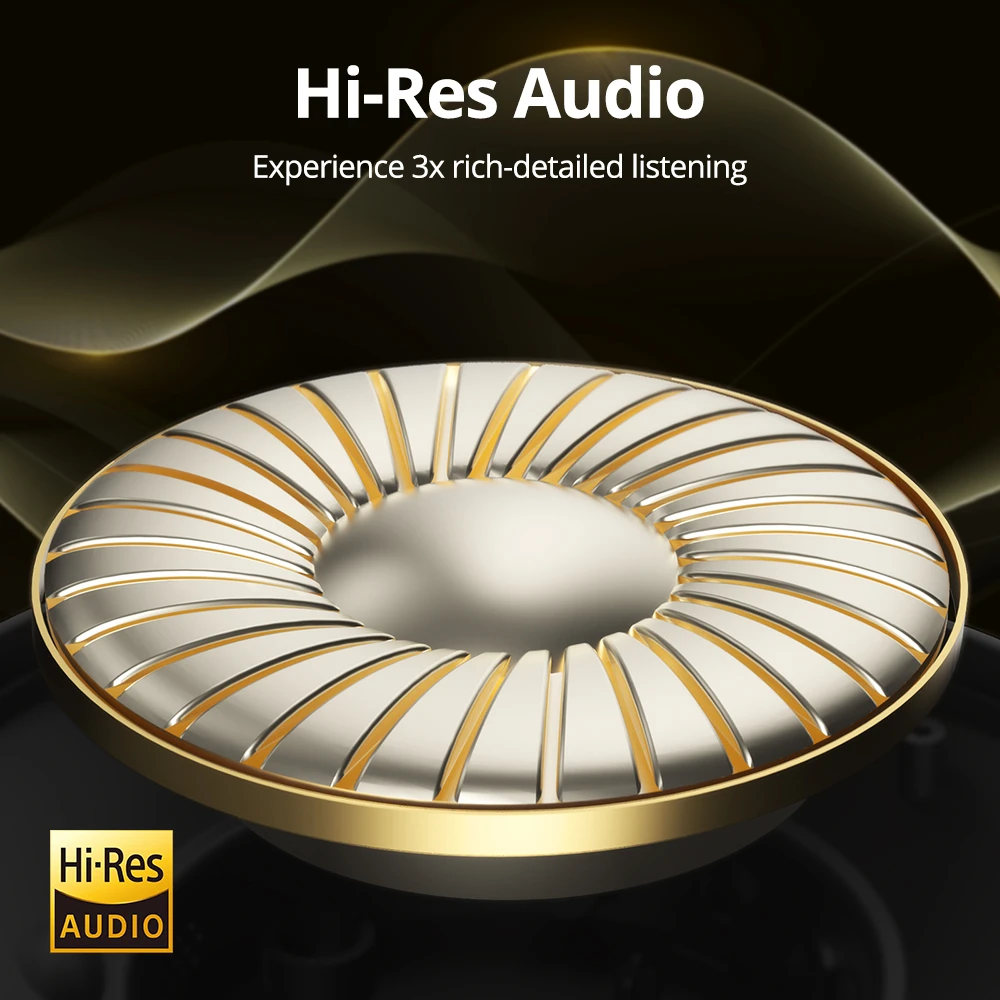 Căști ANC hibride Tronsmart SOUNFII Q20S, Bluetooth 5.3, anulare activă hibridă a zgomotului, timp de redare 60 de ore, sunet de înaltă rezoluție, căști pentru urechi pivotante la 90°, pereche cu 2 dispozitive, control al aplicației Tronsmart - alb