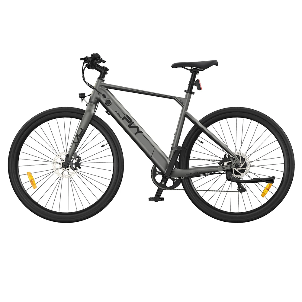 PVY P30 Electric Bike 27.5*2.1-inch Tire 500W Motor 50N.M Torque Sensor 36V 13.5Ah Battery 100km Max Range Hydraulic Disc Brake SHIMANO 9-speed Aluminum Alloy IP66 Waterproof - Grey