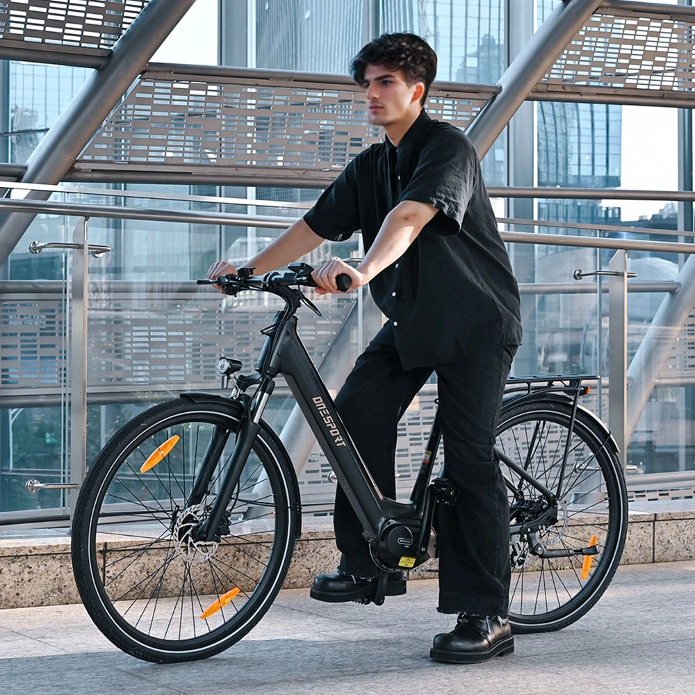 Bicicleta electrica Onesport OT07, motor BAFANG 250W, baterie 36V 10.4AH, 27.5