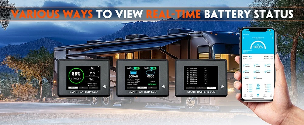 Pack de batterie de secours Cloudenergy 24 V 300 Ah LiFePO4, énergie 7 680 Wh, plus de 6 000 cycles, BMS 200 A intégré, écran LCD, prise en charge en série/parallèle, remplacement de la plupart des alimentations de secours, camping-car, bateaux, solaire, moteur de pêche à la traîne, hors réseau