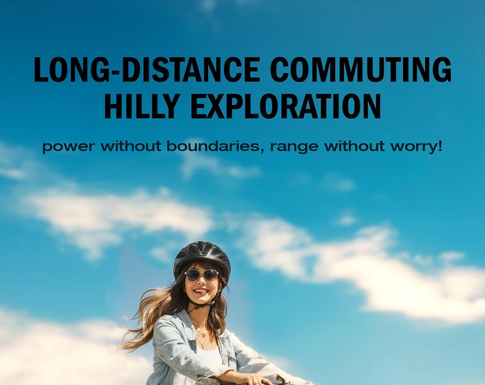 E·Bycco E8 Elcykel, 750W Motor, 48V 17.5Ah Batteri, 29-tums Däck, 48 km/h Maxhastighet, 105 km Räckvidd, Mekanisk Skivbroms, Fjädrande Framgaffel, Shimano 21-växlad, LCD-Display