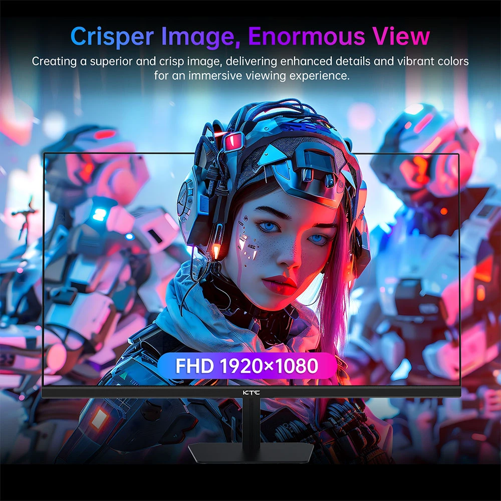 KTC H24F8 Gaming Monitor, 23.8'' 1920*1080 16:9 Fast IPS Screen, 180Hz Refresh Rate, 1ms Response Time, 1000:1 Contrast Ratio, HDR10, 135% sRGB, Adaptive-Sync, Dynamic Action Sync, Game Assist, Low Blue Light & Flicker-Free, VESA Mount