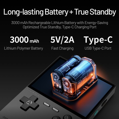 TRIMUI Brick Handheld Game Console 128GB TF Card White