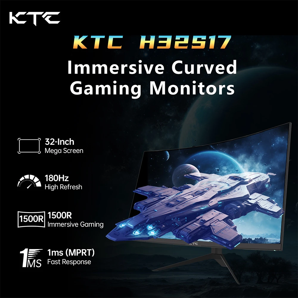 KTC H32S17 ívelt gamer monitor