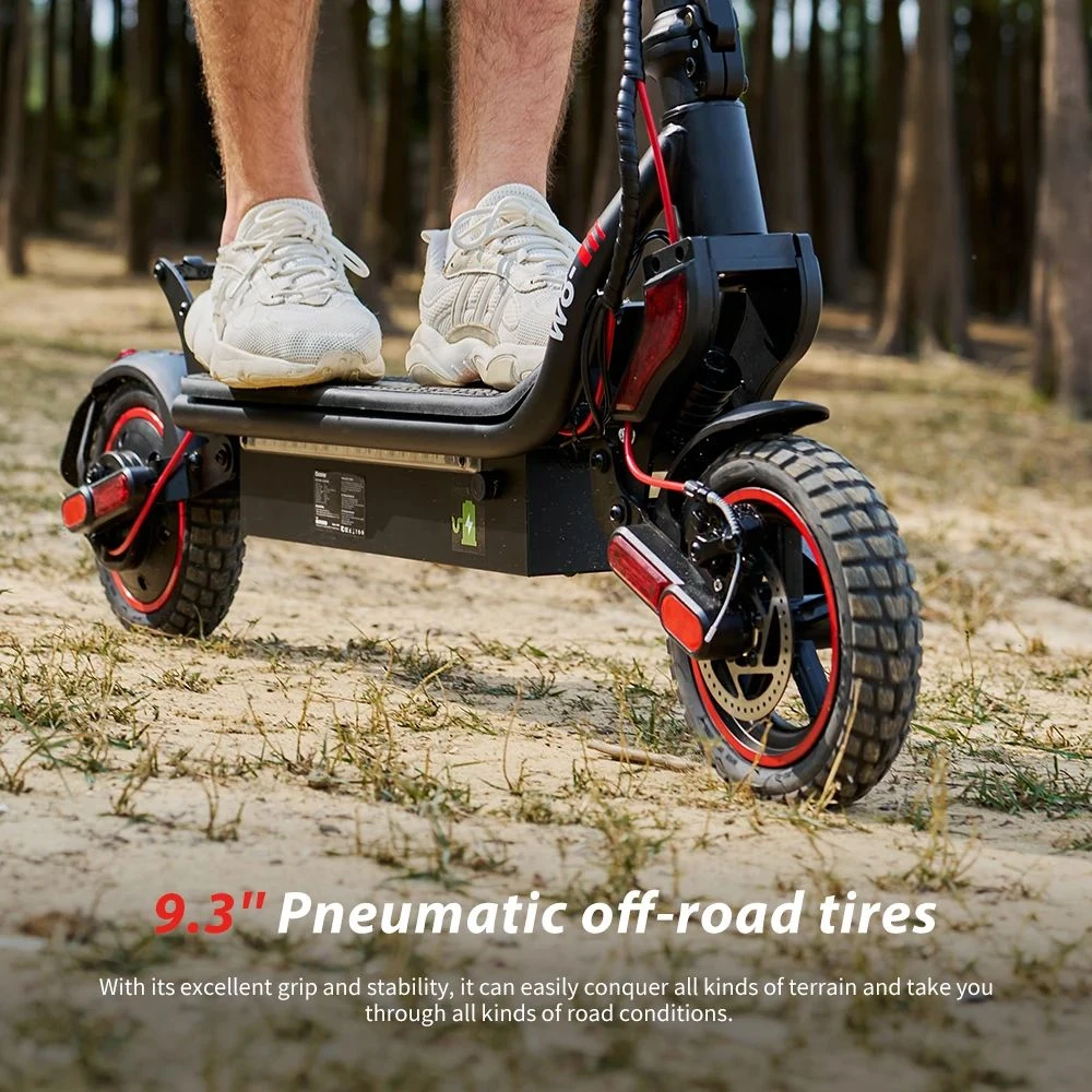 iScooter W8 Electric Scooter, 500W Motor, 48V 10.4Ah Battery, 9.3-inch Tire, 40km/h Max Speed, 40km Range, Front Disc Brake+Rear Drum Brake, Dual Shock Absorption, App Control