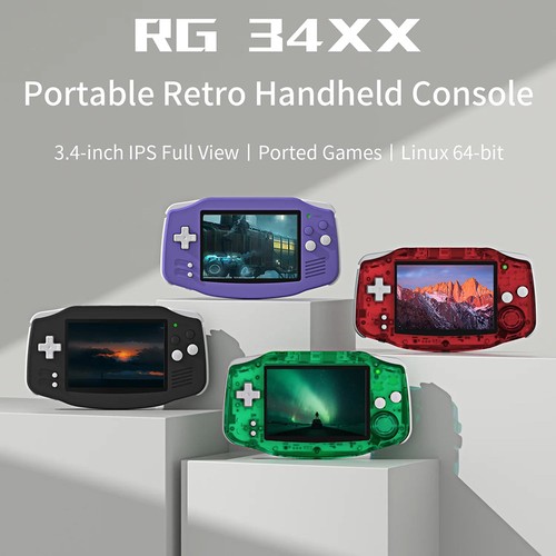 ANBERNIC RG34XX Game Console 32GB+256GB Black