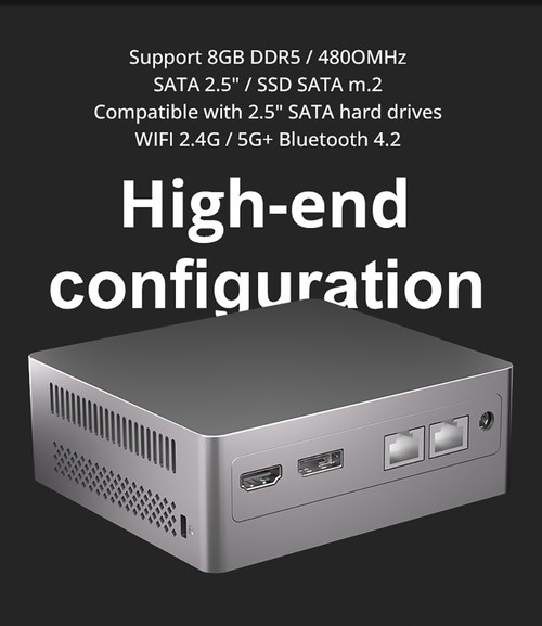 Refurbished N100 Mini PC Intel Alder Lake 16GB DDR5 512GB SSD