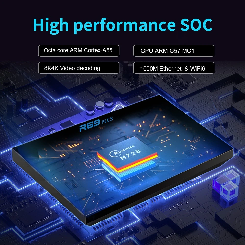 8K Android 14 Smart AI TV Box WiFi6 Netflix Youtube Streaming