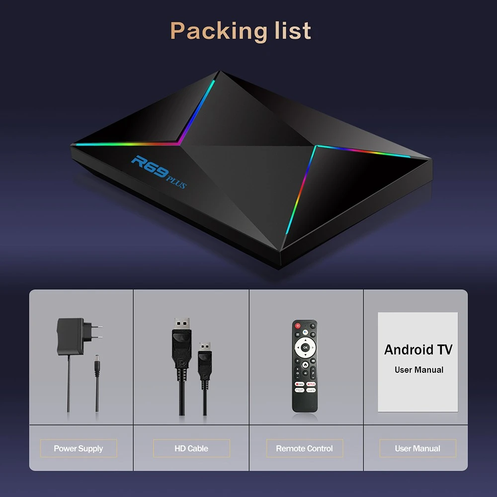 8K Android 14 Smart AI TV Box WiFi6 Netflix Youtube Streaming