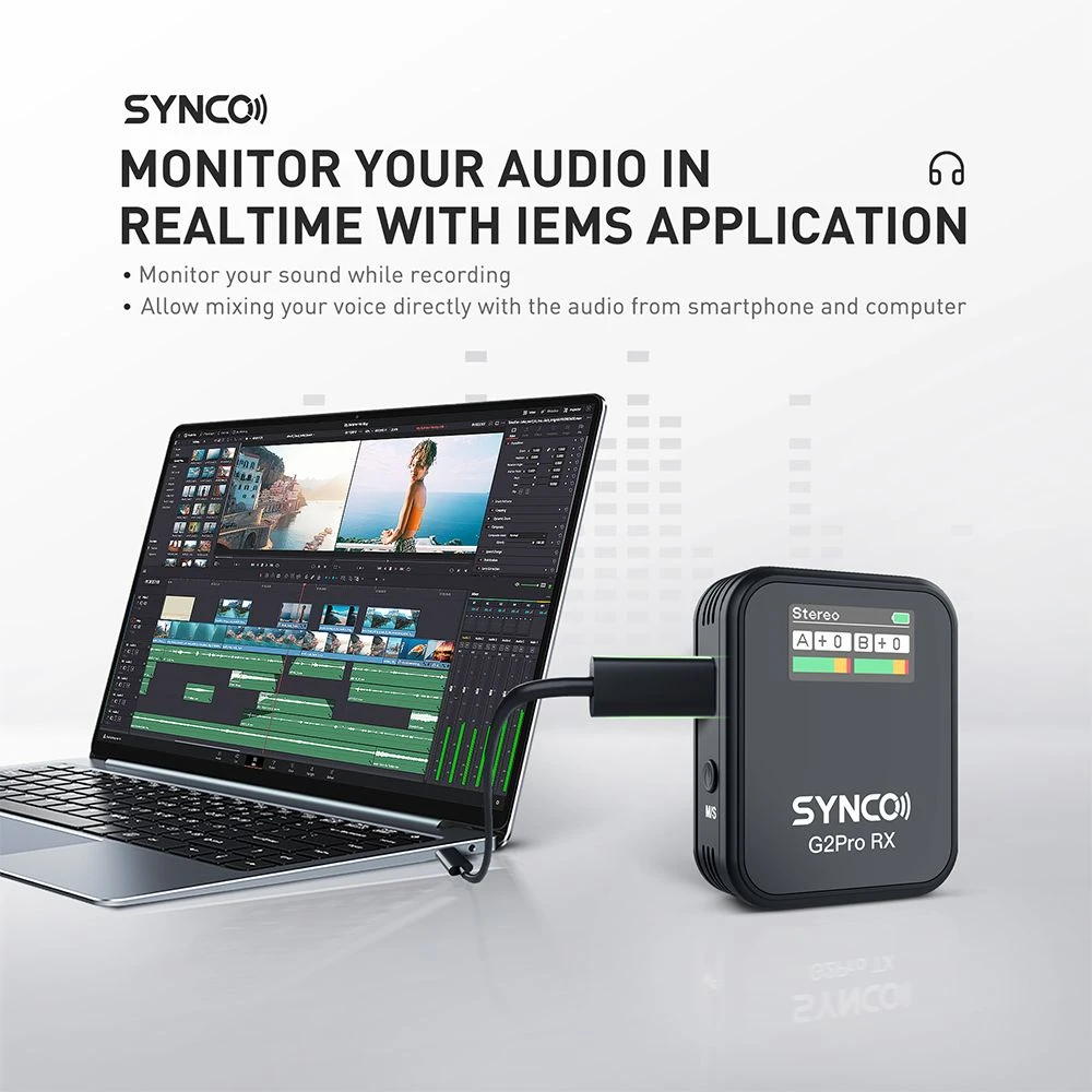 SYNCO G2A2 Pro Wireless Lavalier Microphone