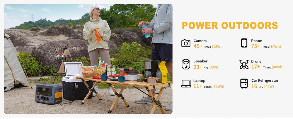 VTOMAN Flashspeed 1000 Portable Power Station, 1000W(2000W Peak), 828Wh LiFePO4 Battery, with AC/USB/DC Output Ports