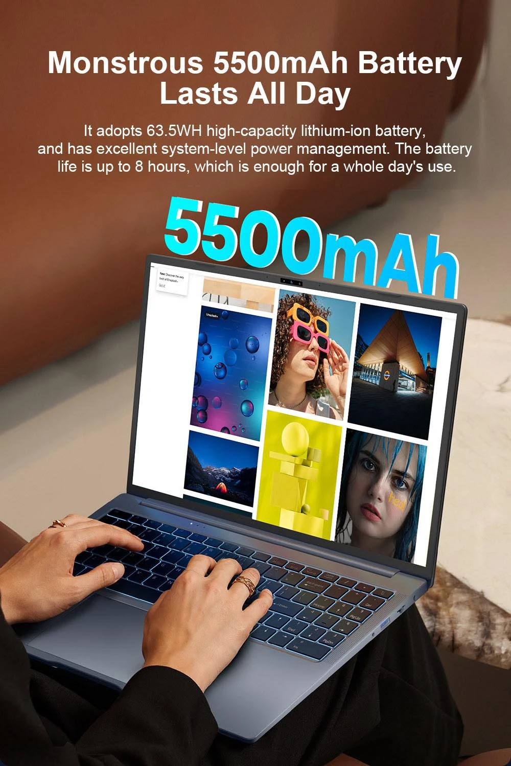 Ninkear N16 Pro Laptop, 16'' 2560*1600 IPS Screen, 120Hz Refresh Rate, Intel Core i7-13620H 10 Cores Max 4.9GHz, 32GB RAM 1TB SSD, WiFi 6 Bluetooth 5.0, 1*USB2.0. * Full-Featured Type-C 2*HDMI 3.0*RJ1, 1W Type-C Charging, Face Unlock