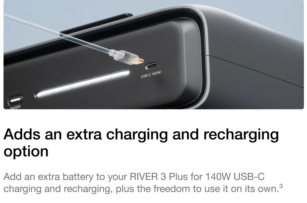EcoFlow RIVER 3 Plus Portable Power Station, 286Wh LiFePO4 Battery, 600W Up to 1200W AC Output, 7 Outlets, <10ms UPS & <30dB Noise, Expandable to 858Wh, App Control, 1h Fast Charging Solar Generator for Outdoor Camping/RV/Home Use