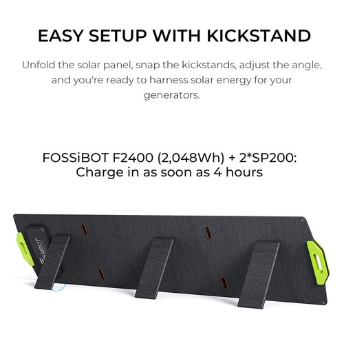 Panneau Solaire Portable SP200 W - Haute Efficacité Et Polyvalence | France