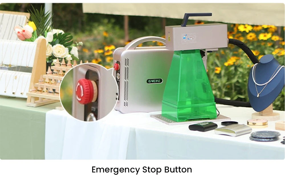 Machine de marquage laser Gweike Cloud G2 MAX 50 W, vitesse de 15 000 mm/s, précision de 0,001 mm, 150 mm x 150 mm, gravure de 5 mm de profondeur, plus de 90 couleurs, GWEIKE Glaser/LightBurn, compatible avec les rouleaux rotatifs