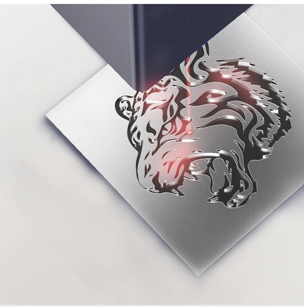 Machine de marquage laser Gweike Cloud G2 MAX 50 W, vitesse de 15 000 mm/s, précision de 0,001 mm, 150 mm x 150 mm, gravure de 5 mm de profondeur, plus de 90 couleurs, GWEIKE Glaser/LightBurn, compatible avec les rouleaux rotatifs