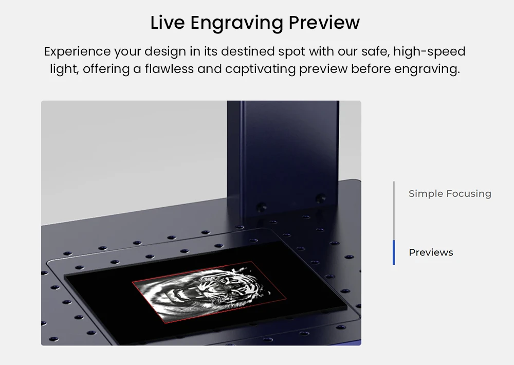 Machine de marquage laser Gweike Cloud G2 MAX 50 W, vitesse de 15 000 mm/s, précision de 0,001 mm, 150 mm x 150 mm, gravure de 5 mm de profondeur, plus de 90 couleurs, GWEIKE Glaser/LightBurn, compatible avec les rouleaux rotatifs