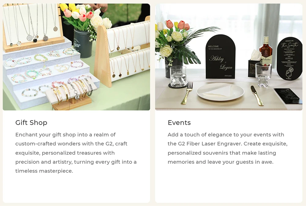 Machine de marquage laser Gweike Cloud G2 MAX 50 W, vitesse de 15 000 mm/s, précision de 0,001 mm, 150 mm x 150 mm, gravure de 5 mm de profondeur, plus de 90 couleurs, GWEIKE Glaser/LightBurn, compatible avec les rouleaux rotatifs