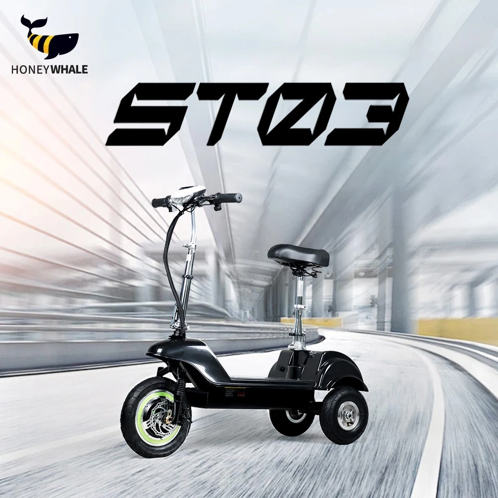 HONEYWHALE ST-03 Three-wheeled Electric Scooter, 900W Motor, 54.6V 13Ah Battery, 12-inch & 10-inch Tire, 30km/h Max Speed, 38km Range, Disc Brake