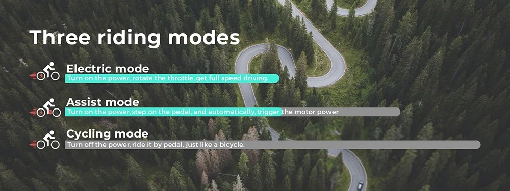 SAMEBIKE RS-A01 Pro-T Electric Bike, 500W Motor, 36V 15Ah Battery, 27.5'*2.1 inch Tire, 32km/h Max Speed, 90km Range, Mechanical Disc Brakes, Adjustable Front Fork, Shimano 7-speed, LCD Display - White