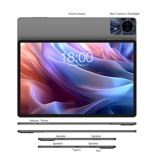 Teclast T65 Max MT6789 12.95inch 8+256G Tablet with Case