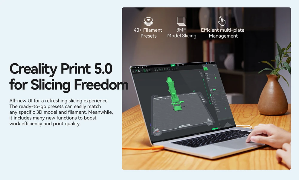 Imprimante 3D Creality K1 SE, vitesse d'impression 600 mm/s, buse tri-métal, nivellement automatique, système CoreXY, écran tactile couleur 4,3 pouces, 220 x 220 x 250 mm