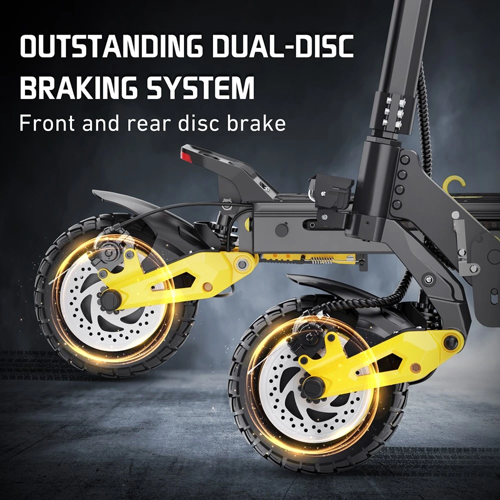 iENYRID ES1 Scuter electric, 250W*2 Motor, 48V 20.8Ah Baterie, 10 inch Anvelope Off-road, 25km/h Max Speed, 60km, Dual Disc Brakes, Suspensie hidraulică frontală și spate, Control de croazieră