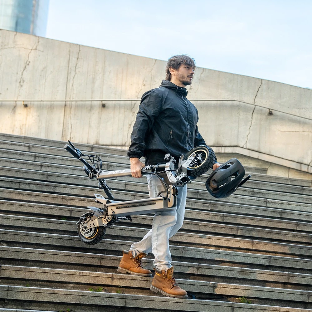 iENYRID S1 Scooter electric, 250W Motor, 48V 15Ah Baterie, 10 inch anvelope off-road, 25km/h Viteză maximă, 40km, Dual Disc Frâne, Suspensie hidraulică frontală și spate, Afișaj LCD