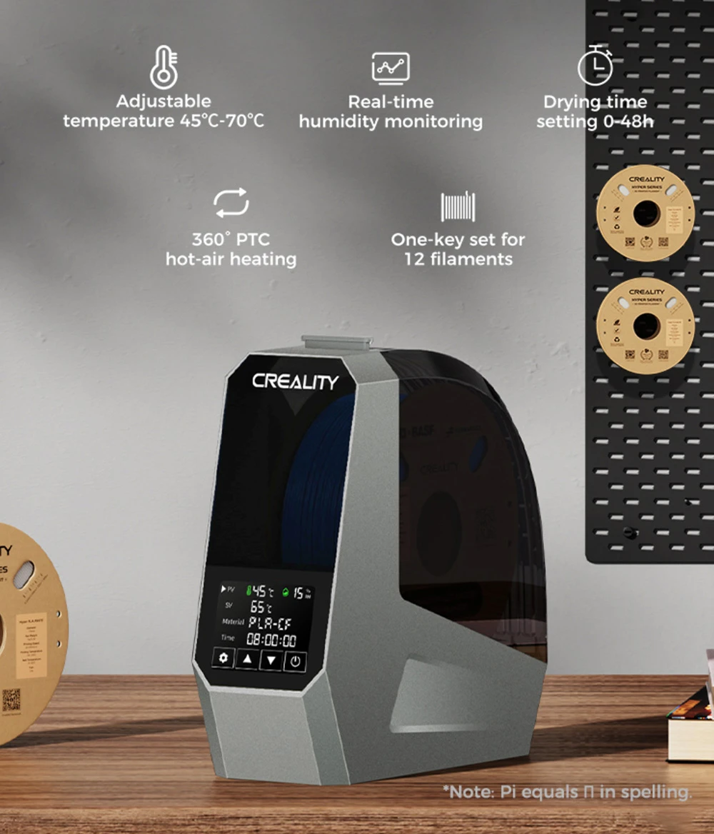 Vége a Selejtnek: Így Mentheti Meg Alapanyagaidat a Creality Space Pi Filament szárító