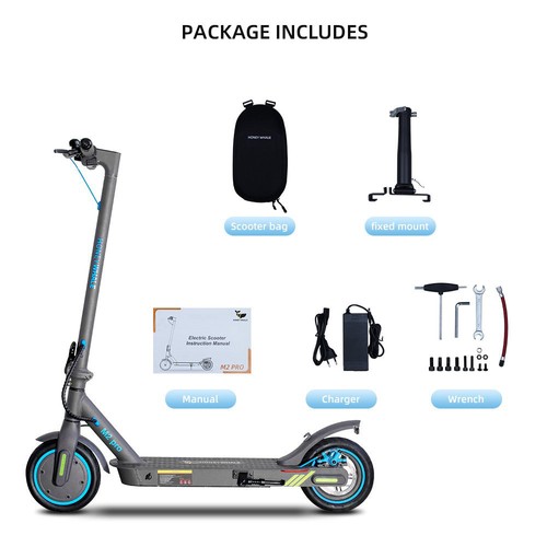 HONEYWHALE M2 Pro Electric Scooter, 500W Motor, 36V 10.4Ah Battery, 8.5-inch Tire, 32km/h Max Speed, 30km Range, E-ABS Brake & Disc Brake, Front & Rear Shock Absorption