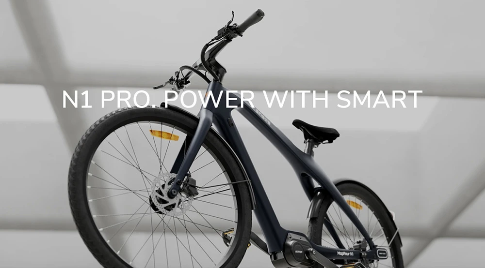 ENGWE MapFour N1 Pro Electric Bike, 250W Motor, 36V 10Ah Battery, 700*42C Spoke Tires, 25km/h Max Speed, 100km Range, Front & Rear Hydraulic Disc Brakes, Shimano 7-speed, Torque Sensor, LED Color Display - Black