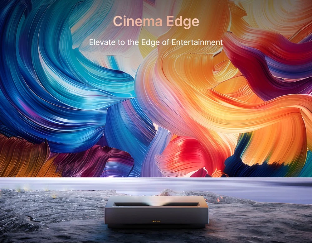 Formovie Cinema Edge 4K lézer projektor, 2100 ISO lumen, Google TV, beépített Netflix, Dolby Audio, 2*15W hangszórók, HDR10, WiFi 6