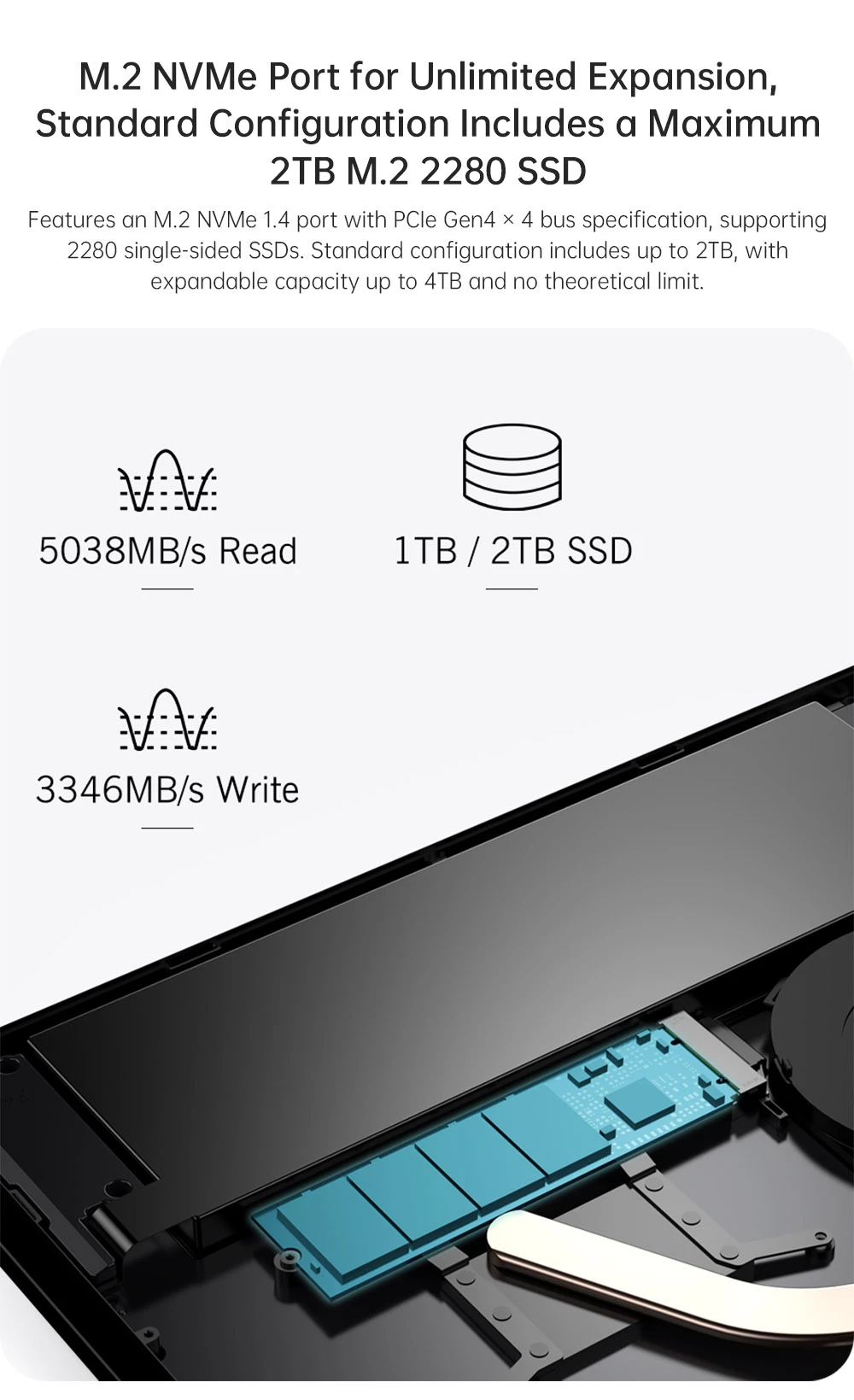 GPD Pocket 4 Handheld Laptop, 8.8'' 2560*1600 Touchscreen, 144Hz Refresh Rate, AMD Ryzen AI 9 HX 370 12 Cores Max 5.1GHz, 32GB RAM 2TB SSD, WiFi6E Bluetooth5.3, 1*USB4, 1*HDMI, 1*Full-Featured USB-C, 1*USB3.2, 1*USB2.0, 1*microSD, 1*RJ45 - US Plug