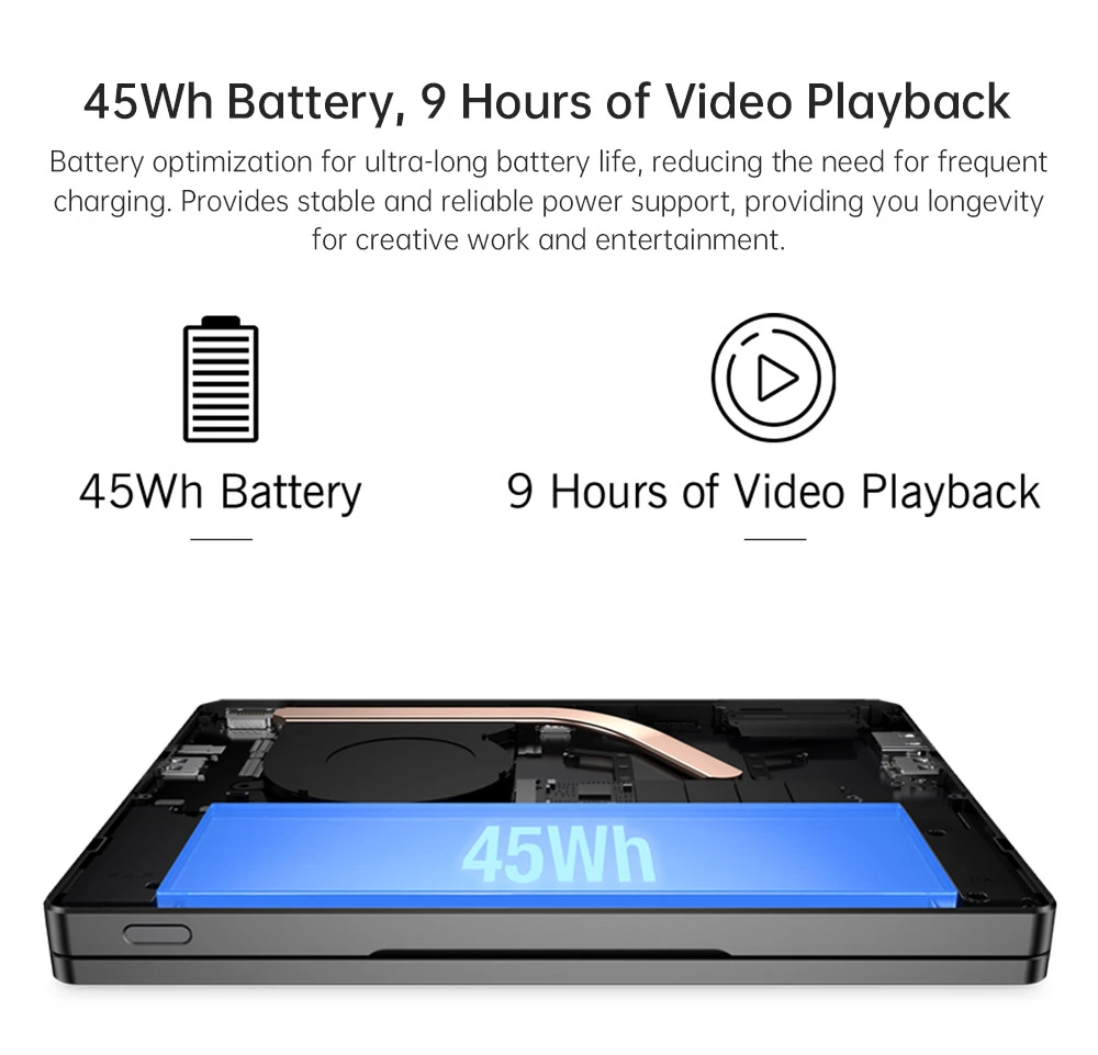 GPD Pocket 4 Handheld Laptop, 8.8'' 2560*1600 Touchscreen, 144Hz Refresh Rate, AMD Ryzen AI 9 HX 370 12 Cores Max 5.1GHz, 32GB RAM 2TB SSD, WiFi6E Bluetooth5.3, 1*USB4, 1*HDMI, 1*Full-Featured USB-C, 1*USB3.2, 1*USB2.0, 1*microSD, 1*RJ45 - US Plug