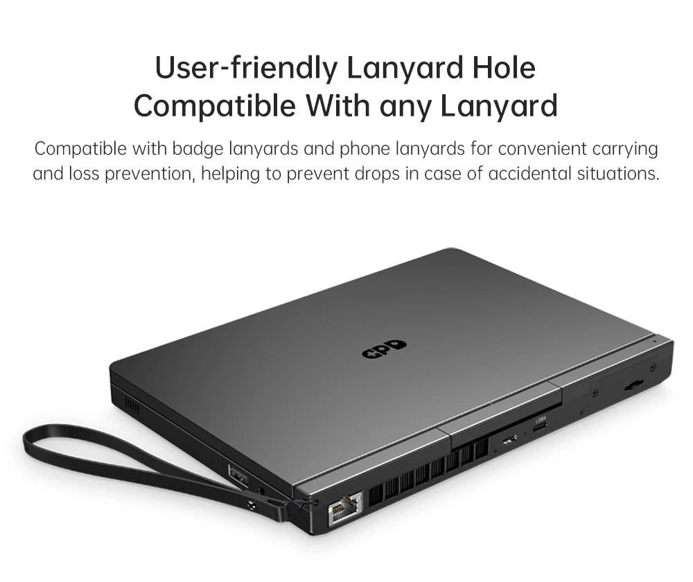GPD Pocket 4 Handheld Laptop, 8.8'' 2560*1600 Touchscreen, 144Hz Refresh Rate, AMD Ryzen AI 9 HX 370 12 Cores Max 5.1GHz, 32GB RAM 2TB SSD, WiFi6E Bluetooth5.3, 1*USB4, 1*HDMI, 1*Full-Featured USB-C, 1*USB3.2, 1*USB2.0, 1*microSD, 1*RJ45 - US Plug