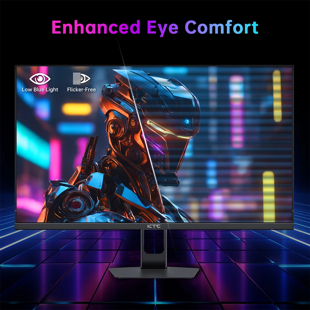 KTC H27E22P Gaming Monitor, 27 inch 1920*1080 FHD FAST VA Panel, 4000:1 Contrast Ratio, 280Hz High Refresh, 1ms GTG Response Time, FreeSync & G-Sync, HDR10, Low Blue Light & Flicker-Free, 2*HDMI 2.0, 1*DP 1.4, 1*USB 2.0, 1*Earphone