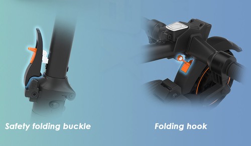 KuKirin S1 Max Foldable Electric Scooter, 350W Motor, 36V 10.4Ah Battery, 8 inch Tires, 30km/h Max Speed, 39km Range, Front Electronic Brake, Rear Spring Shock Absorption, Smart Display