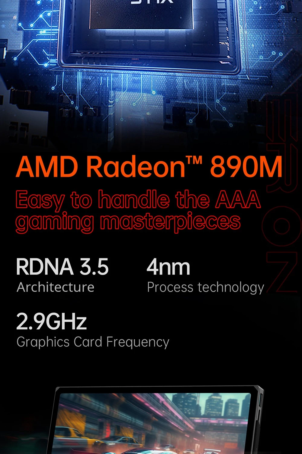 One Netbook OneXPlayer X1 Pro Handheld Gaming PC, AMD Ryzen AI 9 HX 370 12 Cores Max 5.1GHz, 10.95'' 2560*1600 120Hz LTPS Screen, 32GB LPDDR5x 7500MHz RAM 2TB SSD, 2*USB-C, 1*USB3.2, 1*TF Card, 1* Oculink, 1*3.5mm Audio, Harman Sound System - EU Plug