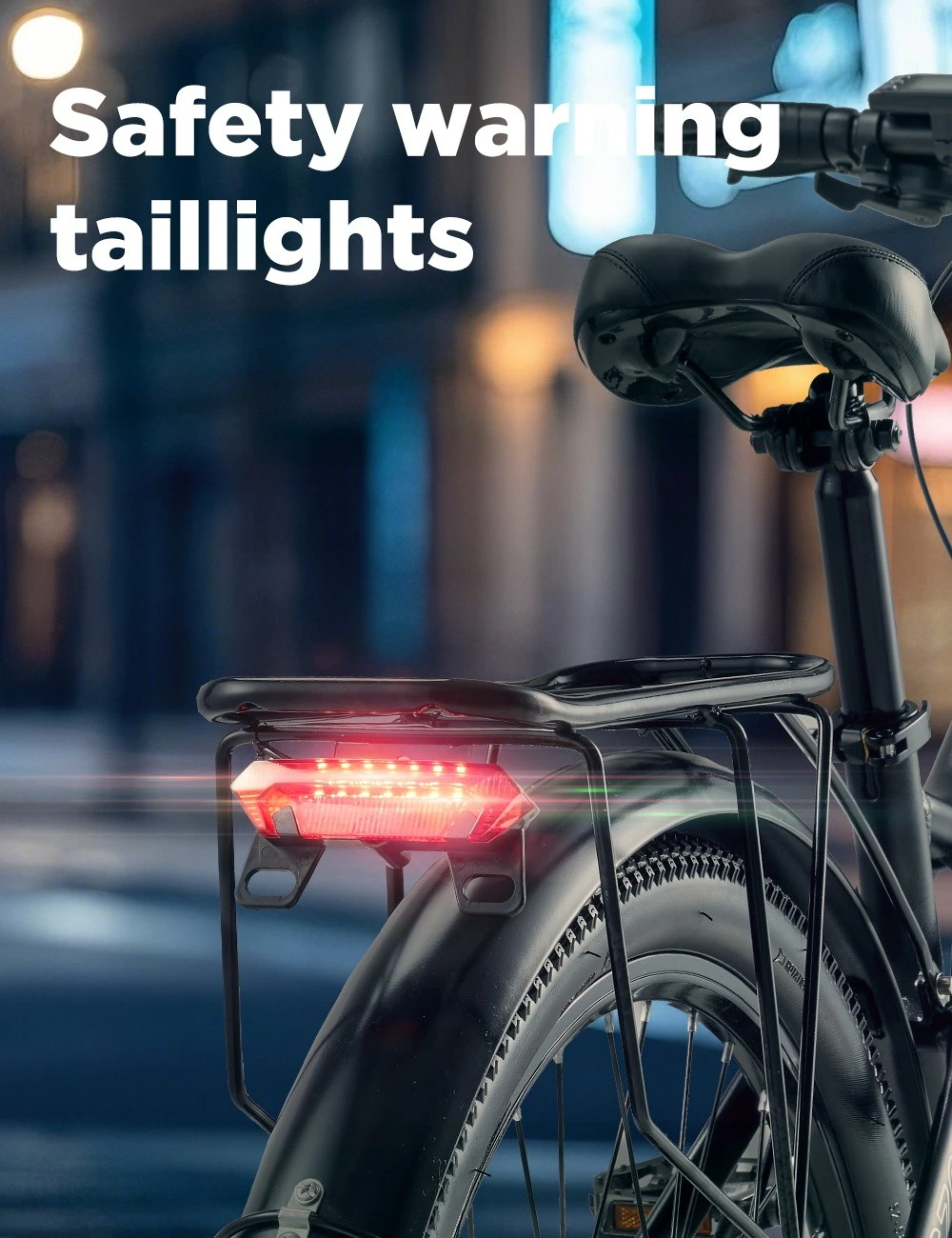 RANDRIDE YG70 Electric Bike, 1000W Motor, 48V 14Ah Battery, 27.5*1.95 inch Tire, 45km/h Max Speed, 50km Range, Mechanical Brake, Front Fork Suspension, 27 Speed, LCD Display
