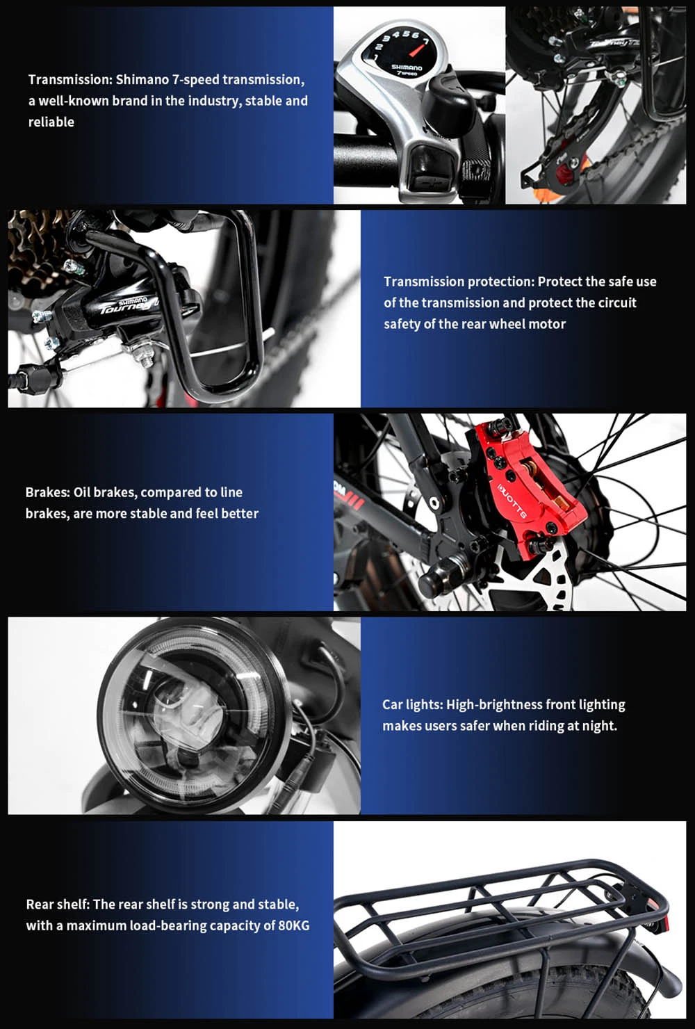 DUOTTS F26 Mountain Bike Elettrica 750W*2 Doppi Motori Batteria 48V 20Ah Pneumatici Fat 26*4.0 Pollici Velocità Massima 55Km/h Salita a 55 Gradi Display a Colori Intelligente Doppi Freni a Disco Assorbimento Ammortizzatore Anteriore Carico Massimo 150KG Autonomia 100KM - Nero