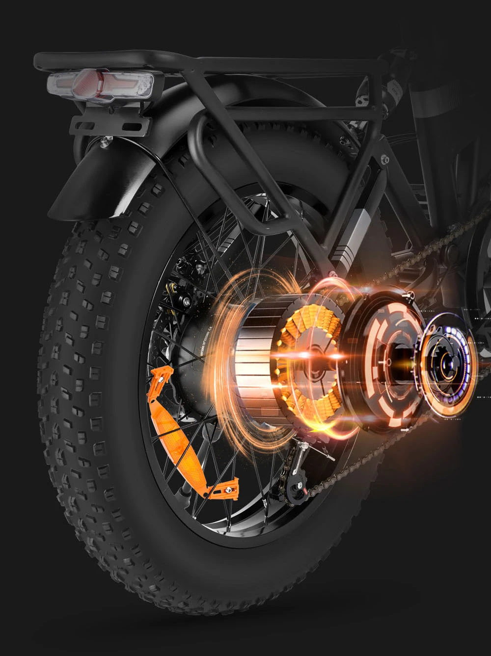 Ridstar H20 Folding Electric Bike, 1000W Motor, 48V 15AH Battery, 20*4.0inch Fat Tires, 45km/h Max Speed, 80km Max Range, Shimano 7-speed, Dual Disc Brakes, Front & Rear Dual Hydraulic Suspension