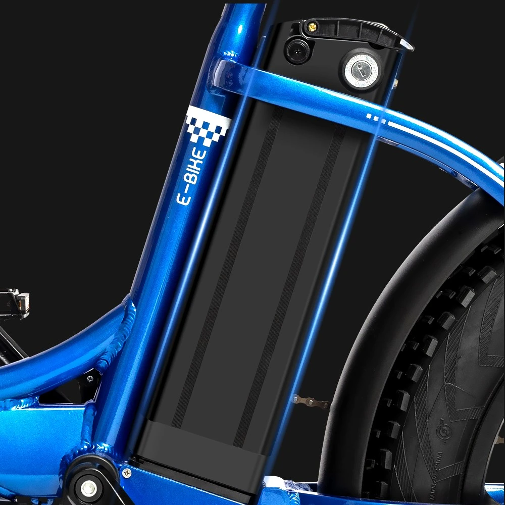 Ridstar MN20 Electric Bike, 500W Motor, 20*4.0 inch Fat Tire, 48V 20Ah Battery, 48km/h Max Speed, 150kg Max Load, 50-70km Range, Shimano 7-speed, Dual Mechanical Disc Brakes