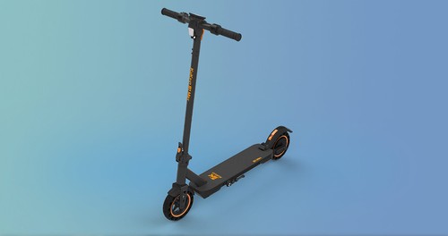 KuKirin S1 Max Foldable Electric Scooter, 350W Motor, 36V 10.4Ah Battery, 8-inch Tires, Taillight 39km Range, Spring Shock Absorption, Big Display, 15-degree slope, IP54 Waterproof Safety folding buckle